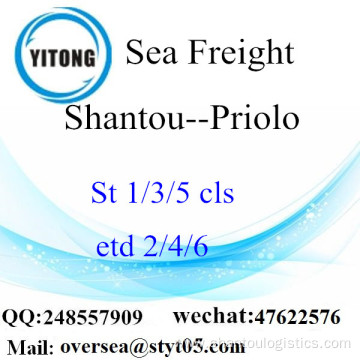 Shantou Port LCL Consolidation To Priolo